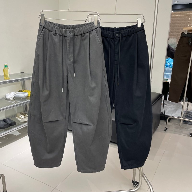 冬季复古抽绳褶皱感磨毛加绒直筒休闲裤男韩版潮流宽松阔腿弯刀裤,男装,休闲裤,淘宝优惠券,粉丝福利购,淘宝优惠卷