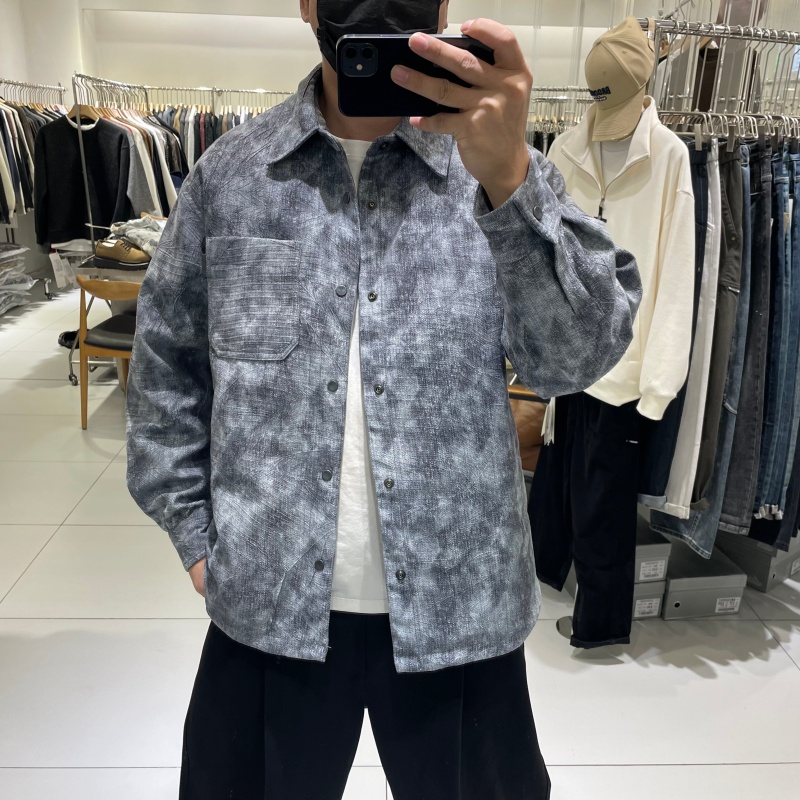 冬季新款衬衫式轻薄羽绒服