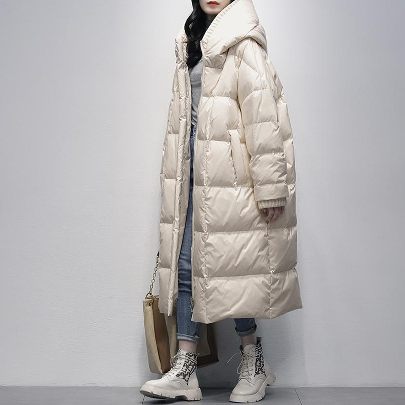 2025新款冬季加绒加厚白鸭绒