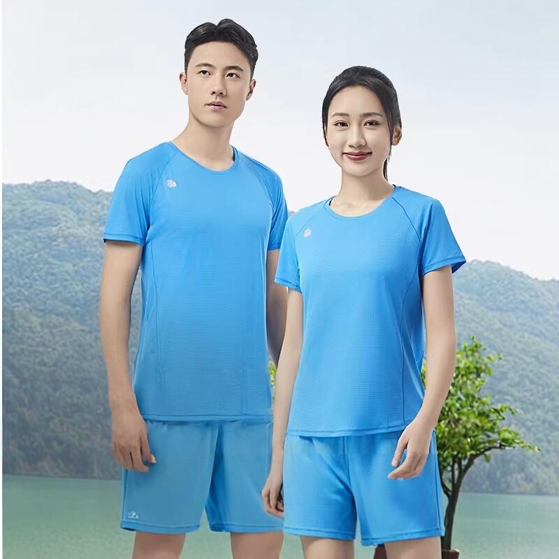 思凯乐户外夏男女速干短袖透气圆领T恤运动跑步健身上衣F4115126