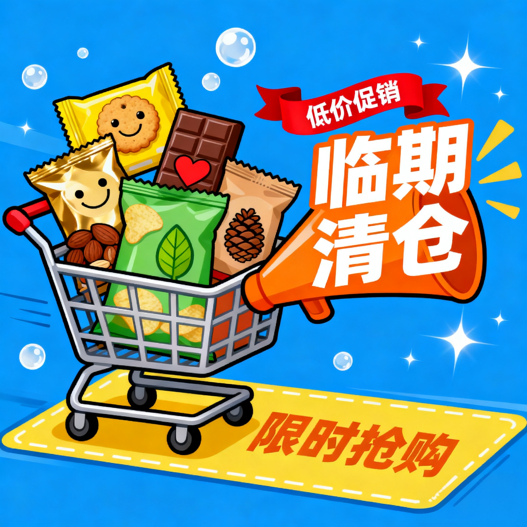 奥利奥珍宝珠临期品牌零食特卖亏本优惠清仓饼干薯片糖果休闲食品