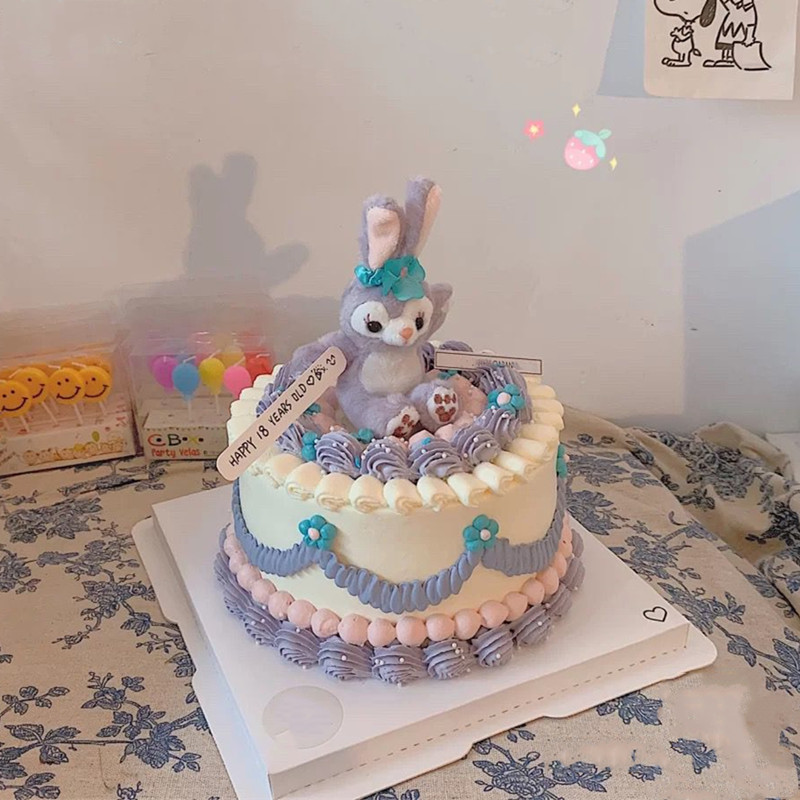 星黛露兔子蛋糕网红小红书520定制生日蛋糕男女儿童武汉同城配送