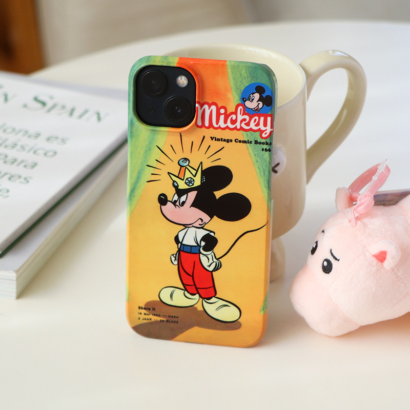 Shareit  King of mickey 皇冠米奇卡通自制15pro/16promax/14pro手机壳半包光面韩