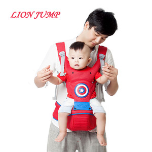 卡通四季透气多功能双肩背带抱婴儿腰凳