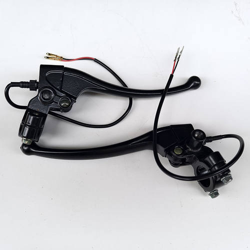 雅迪爱玛电动车刹车把总成带8mm镜座鼓刹车手柄DE3 1DM3左右闸把