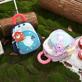 2026新款 高颜值拼色可爱百搭小书包幼儿园男女童双肩包 儿童包时尚