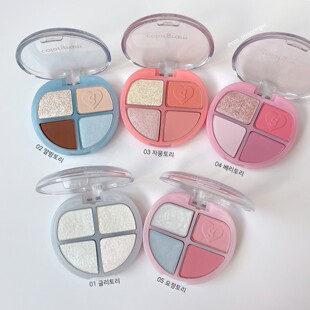 韩国colorgram四色眼影盘高光24年新植物染料进阶眼影盘珠光亮片