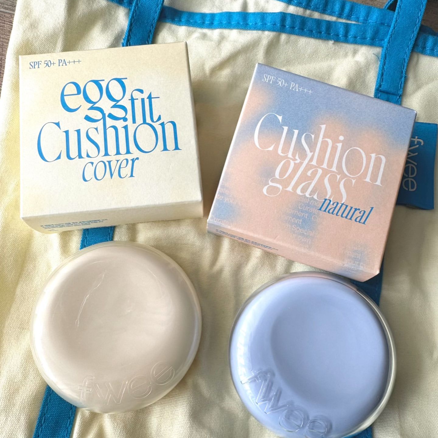 韩国Fwee Cushion glass保湿水润服帖细腻遮瑕气垫粉底液24年新
