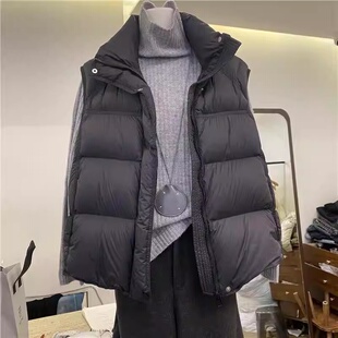 韩版立领短款棉服马甲女2026秋冬季新款外穿加厚保暖拉链开衫背心