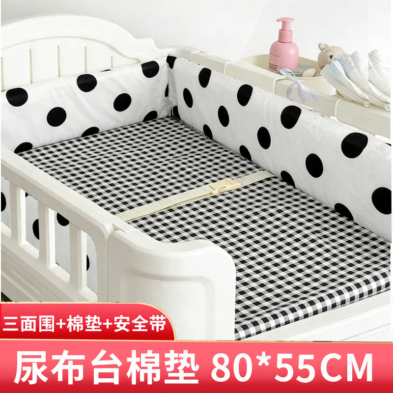 婴儿尿布台棉垫围子80*55cm图片