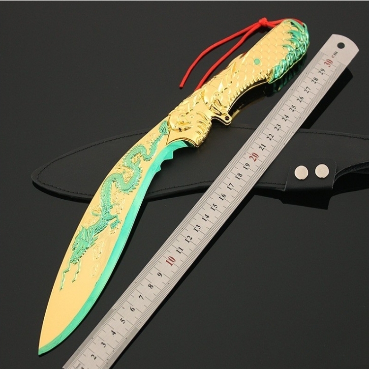 CF穿越火线手办英雄武器模型大号王者玉锋屠龙童玩具刀金属兵器