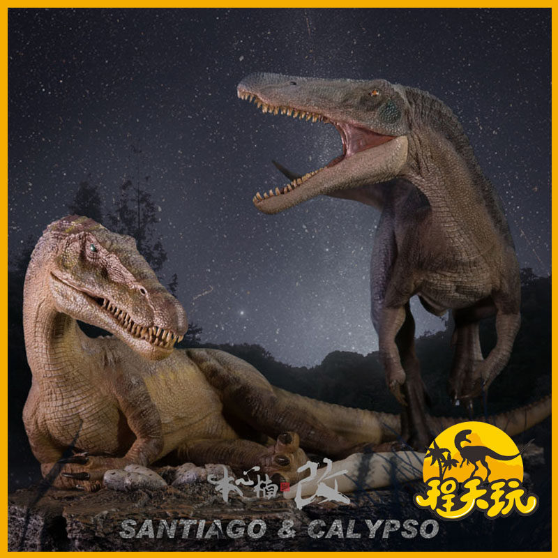 本心楠改侏罗纪狂热映画重爪龙圣地亚哥卡吕普索夫妇恐龙模型玩具