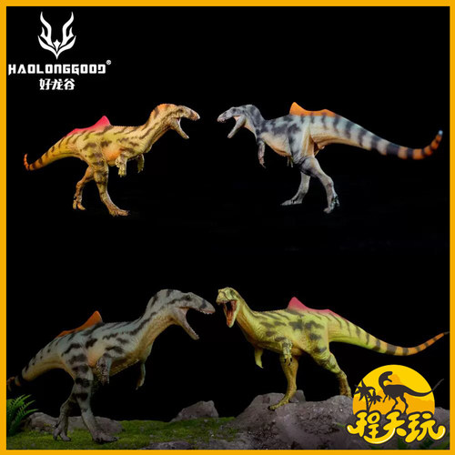 好龙谷昆卡猎龙1/35驼背龙侏罗纪兽角类恐龙古兽玩具模型手办摆件