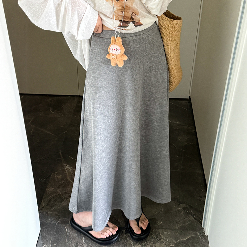 复古高腰A字半身裙女欧洲站2025夏装新款欧货女装时尚休闲裙子潮