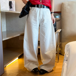 休闲裤 立体剪裁弯刀拖地阔腿裤 欧货女装 新款 子潮 女欧洲站2026春装