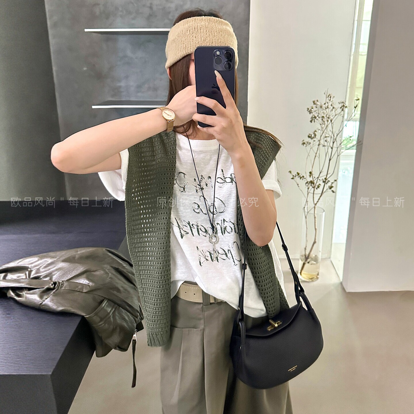 配披肩字母印花短袖T恤女欧洲站