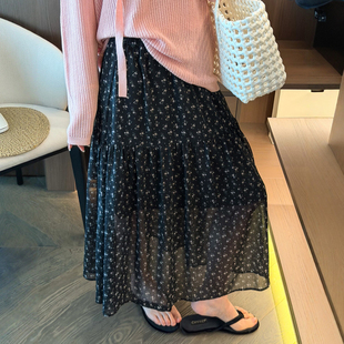 复古碎花A字半身裙女欧洲站2026春装新款欧货女装时尚休闲裙子潮