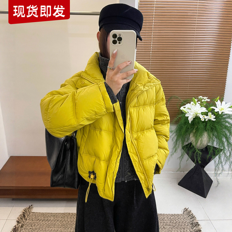 假两件立领面包羽绒服女欧货外套