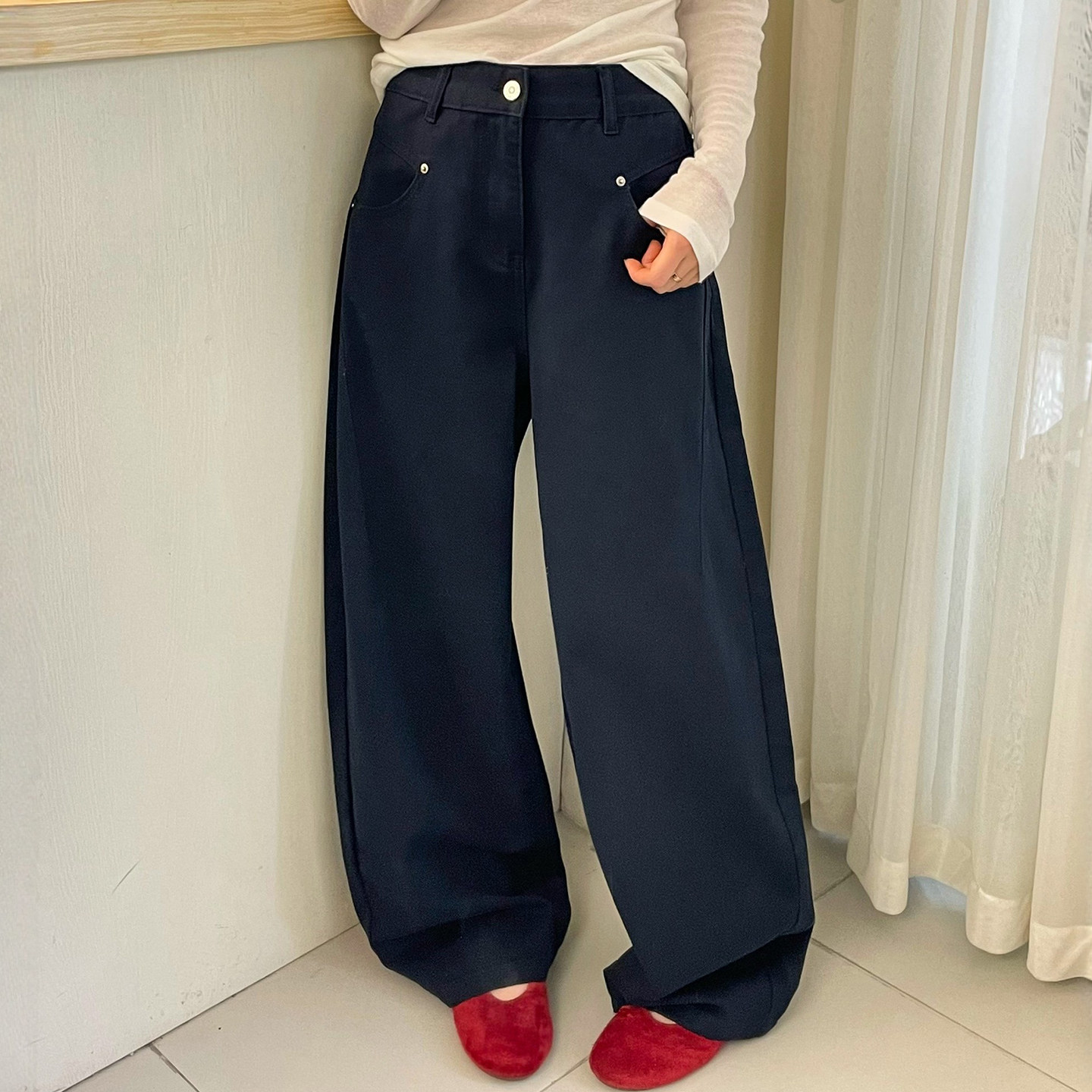 复古拖地工装阔腿牛仔裤女欧洲站2026春装新款欧货女装直筒裤子潮