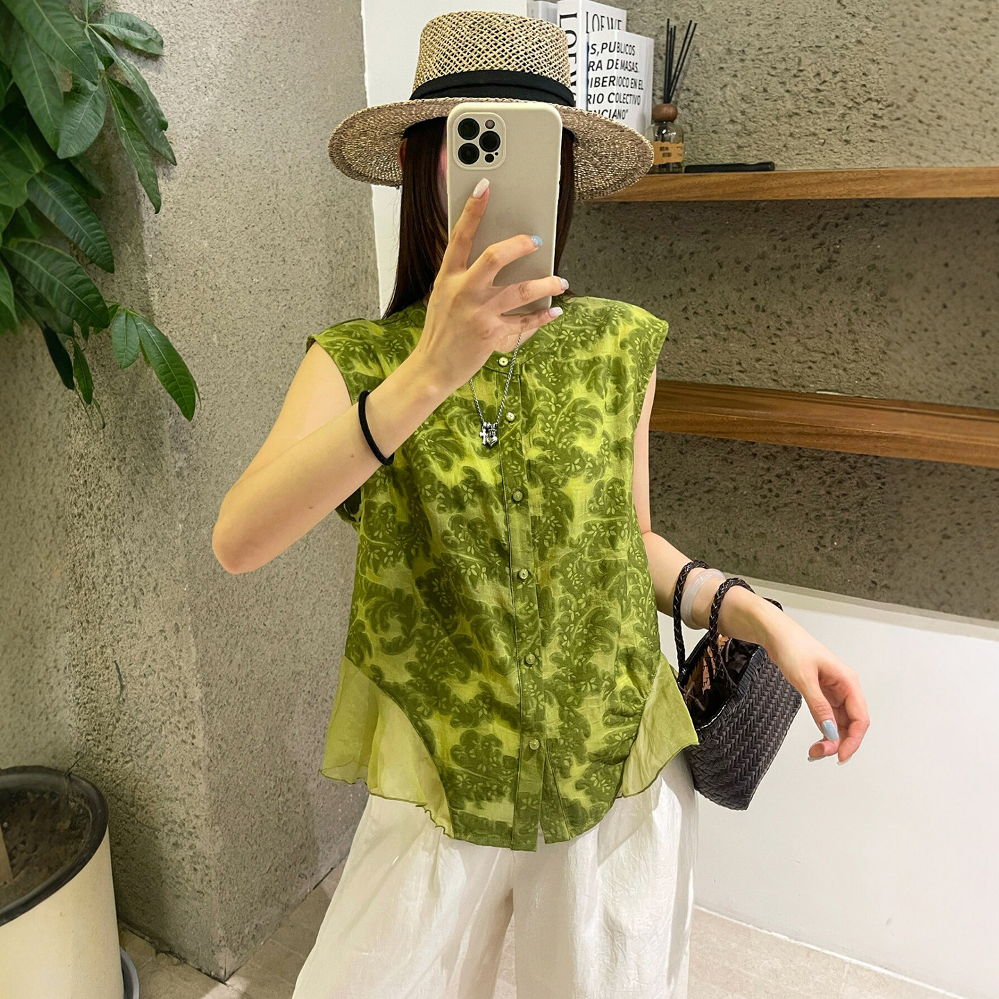 新中式国风提花飞飞袖衬衫女欧洲站2026夏季新款欧货女装娃娃衫潮