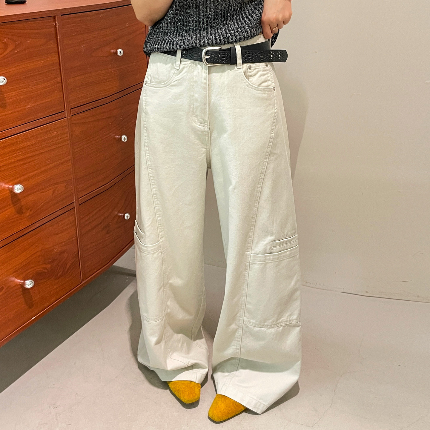 复古拖地工装直筒阔腿裤女欧洲站2026春装新款欧货女装休闲裤子潮