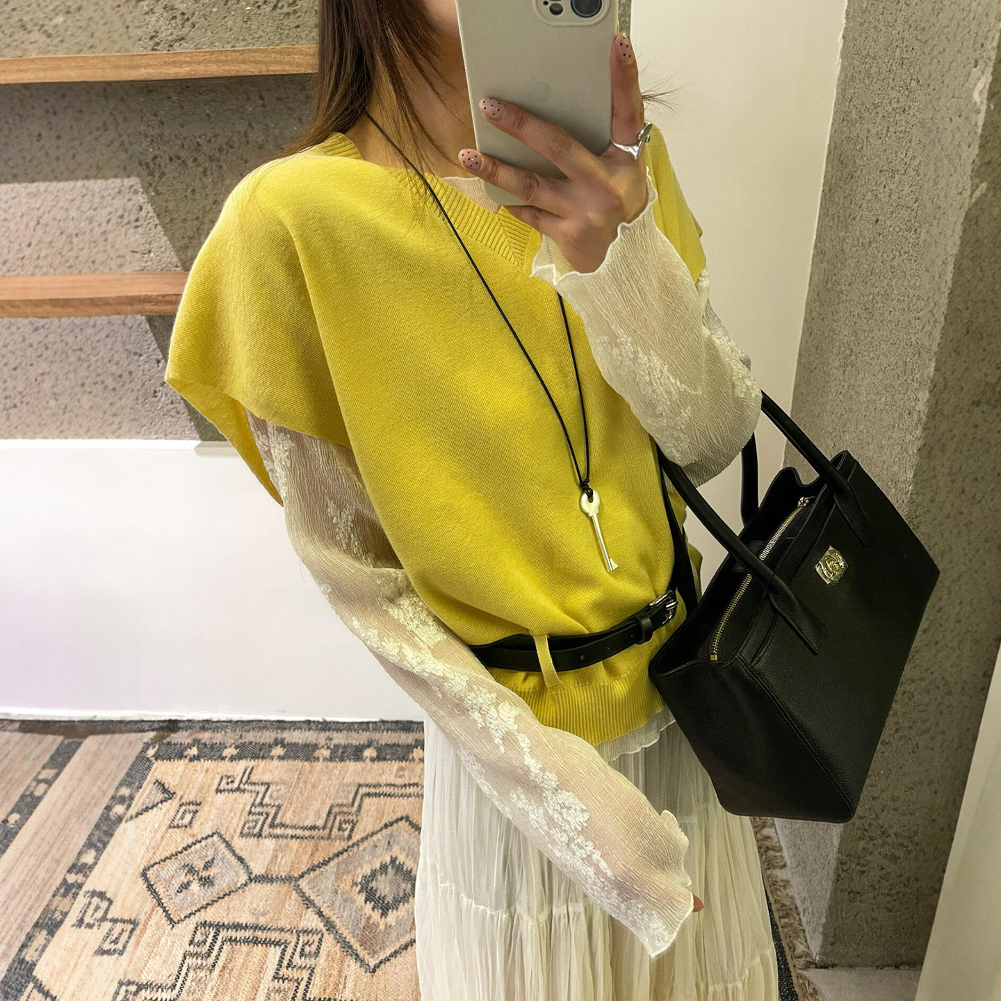 蕾丝衬衫针织马甲背心两件套上衣女欧洲站2026春装新款欧货女装潮