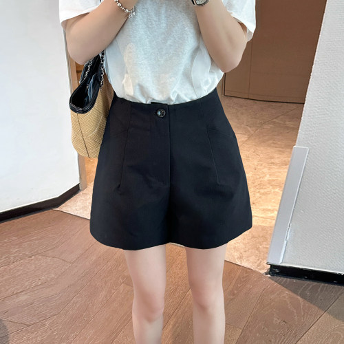 复古A字西装阔腿短裤女欧洲站潮