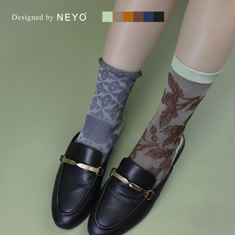 内优堂原创设计法式复古潮袜女