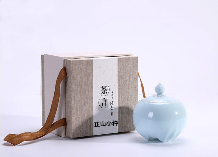 新品金骏眉礼盒装陶瓷罐正山小种