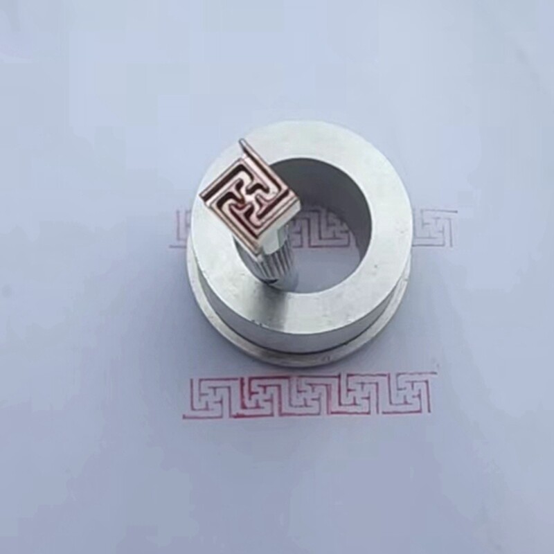 皮雕皮艺手动印刻DIY箱包用工具新品钢制精雕几何形边框印花印章