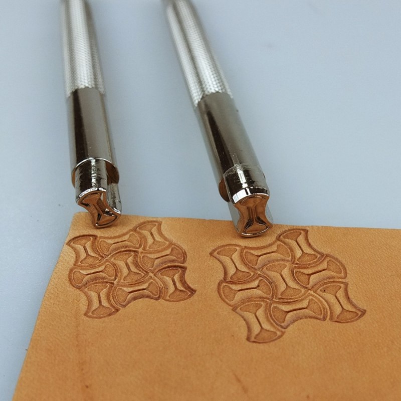 皮雕印花工具 精雕DIY手工用具 新品钢制皮艺印刻 几何纹装饰图案