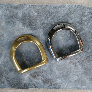 皮雕手工皮艺DIY手艺搭配五金马鞍包配件纯铜马蹬扣马具黄铜镀银