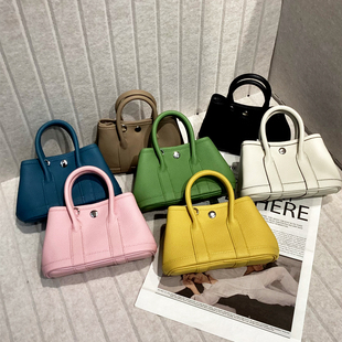 花园包迷你小号真皮包包2025新款头层TC牛皮手提包单肩斜挎包爆款