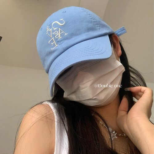 Double11 韩版软顶字母刺绣棒球帽女减龄显脸小百搭遮阳鸭舌帽男