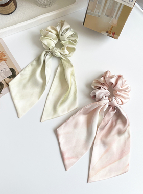 青玉案~原创高级感发饰绸缎大肠圈发圈国风发绳飘带头绳头饰皮筋