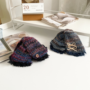 费尔岛针织三角抓夹后脑勺发饰女大号鲨鱼夹发量多发夹头饰盘发抓