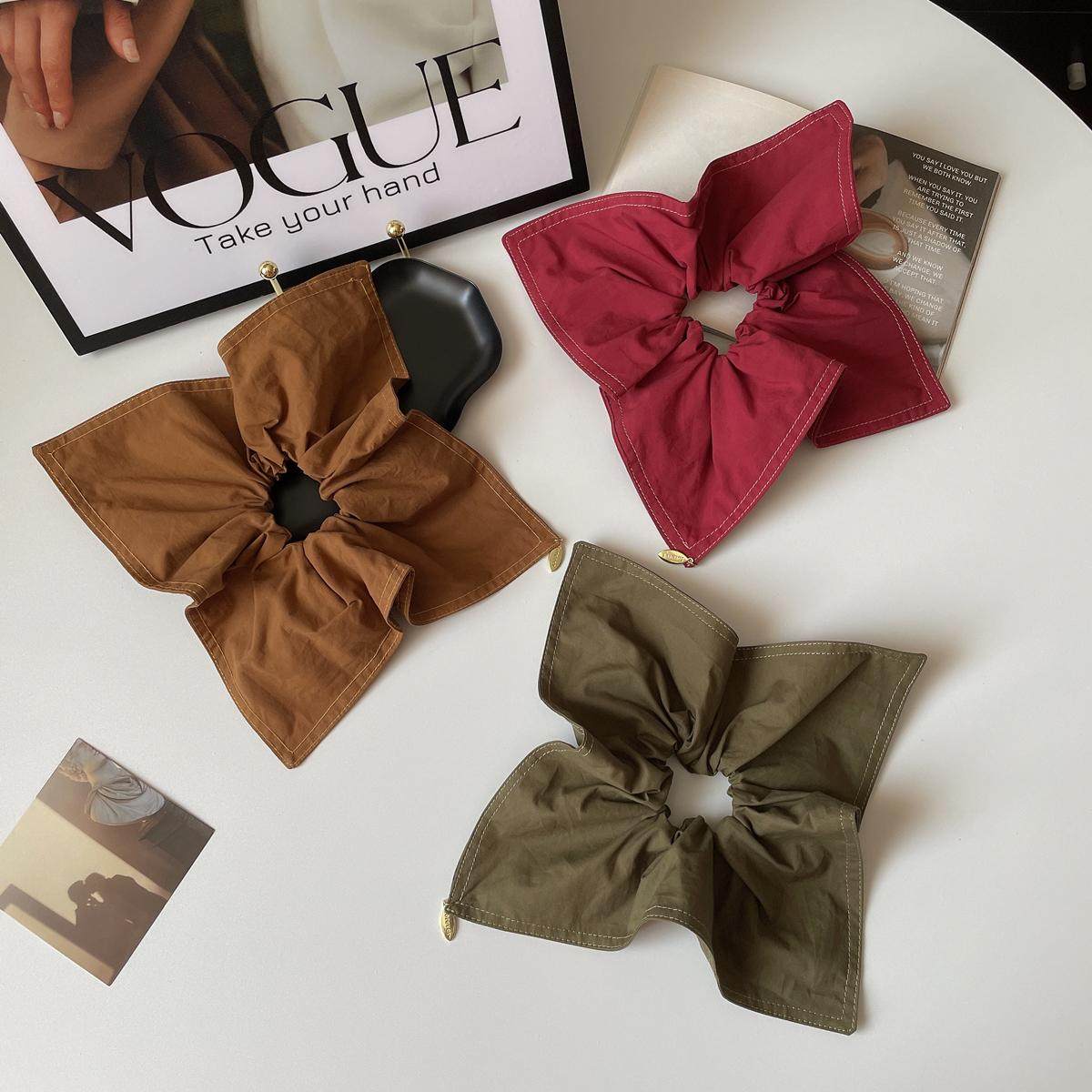 韩系慵懒风方巾发圈女极简纯色方形大肠圈韩国发饰头绳头饰盘发绳,饰品/流行首饰/时尚饰品新,发饰,淘宝优惠券,粉丝福利购,淘宝优惠卷