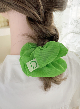 ins少女多巴胺发饰复古运动发绳彩色大肠发圈皮筋高弹力头绳头饰