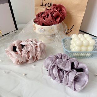 桃子柚法式 发抓夹后脑勺头饰发夹女韩国高级感头花气质盘发饰大号