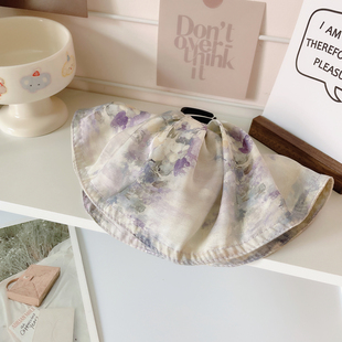 显发量发饰 繁花裙摆发圈抓夹女马尾发抓盘发夹后脑勺头饰鲨鱼夹