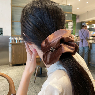 秋冬新款 发饰高级感丝绒发圈大肠圈头饰品发绳盘发头绳橡皮筋