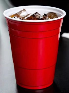 美国派对杯一次性红色塑料杯beer pong杯子歌专用杯red solo cup