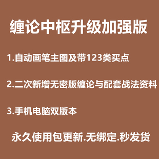 缠论笔段中枢手机指标缠论自动画线公式升级版工具缠中说禅视频课