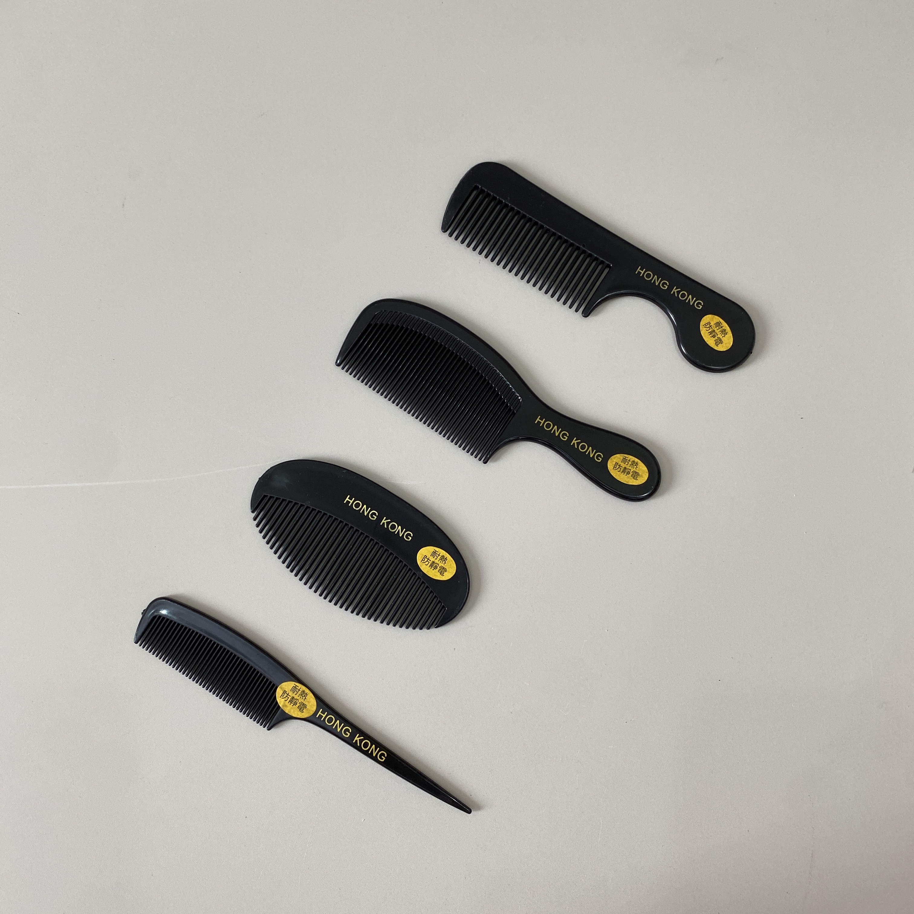 口袋梳迷你梳子耐热防静电黑色密齿刘海梳小巧便携随身轻便化妆梳