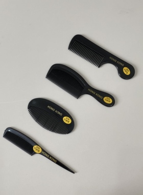 口袋梳迷你梳子耐热防静电黑色密齿刘海梳小巧便携随身轻便化妆梳