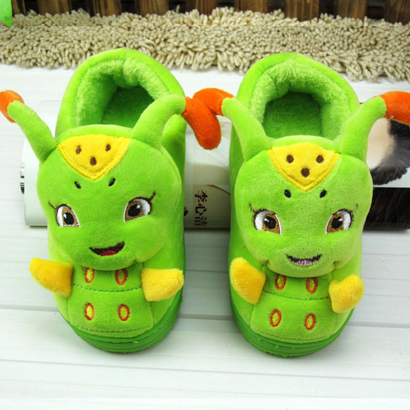 Pantoufles enfants en suède pour hiver - semelle caoutchouc - Ref 1018147 Image 3