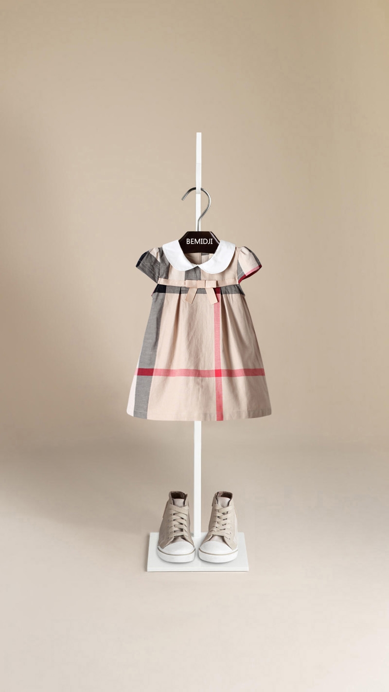 姐妹装儿童短袖格子可爱时尚夏季