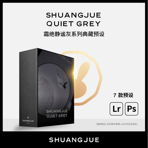 霜绝预设lr2019静谧灰G7蓝调日系胶片手机lightroom调色acr滤镜ps