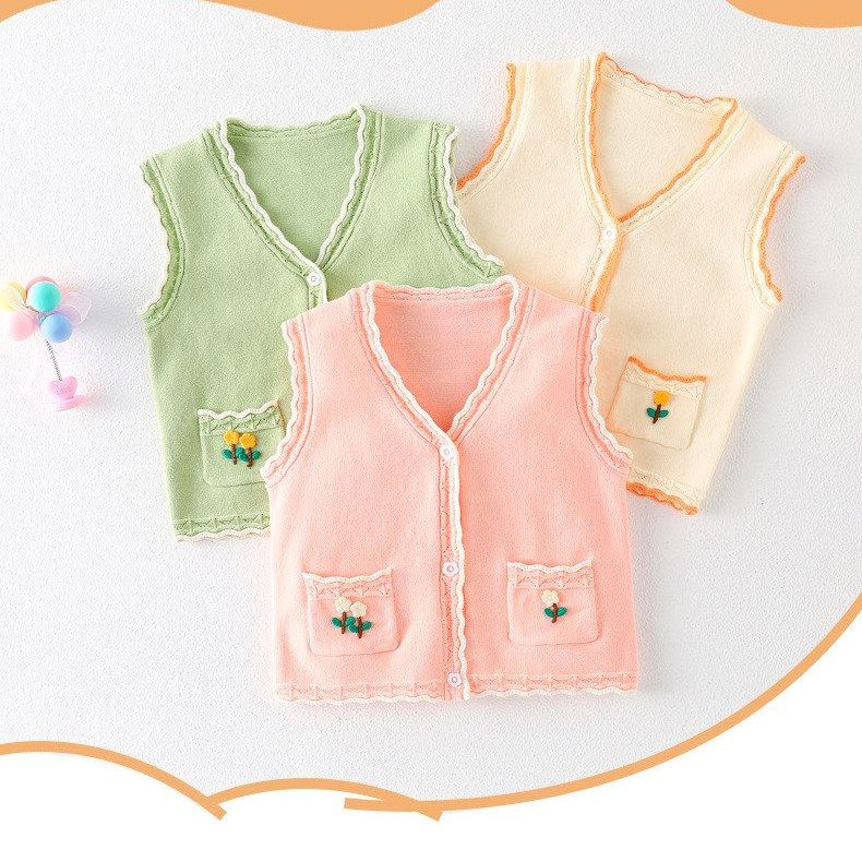 小童女孩可爱马夹，舒适柔软透气