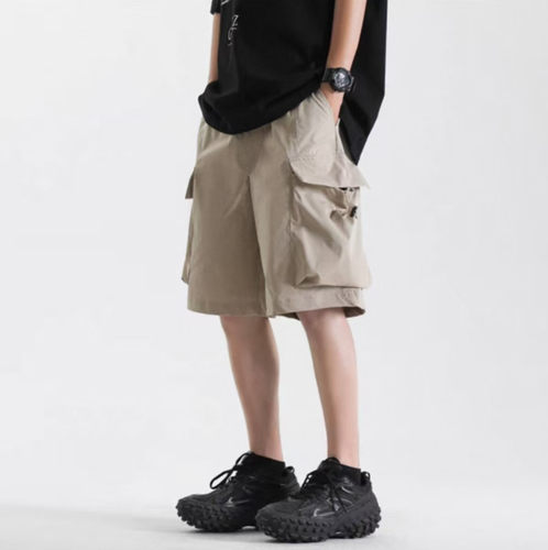 cityboy日系多口袋伐木工装短裤男夏季潮牌休闲宽松大码五分裤子